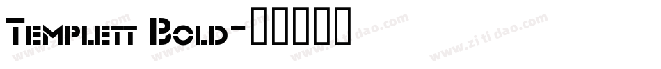Templett Bold字体转换